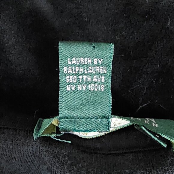 Lauren Ralph Lauren Velour Full Zip Black Track Jacket Coat - Picture 10 of 10